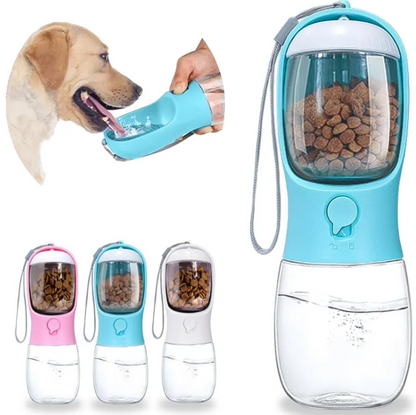 Portable Dog Water + Food Bottle